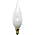 Ecola candle LED Premium 8,0W 220V E14 4000K прозрачная свеча на ветру с линзой (композит) 130x37
