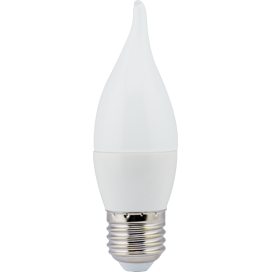 Лампа светодиодная Ecola candle LED Premium 7.0W 220V E27 2700K свеча на ветру (композит) 120х37